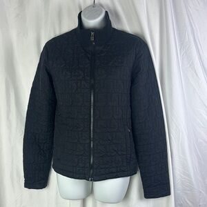 Burton snowboard women’s quilted logo jacket black size medium